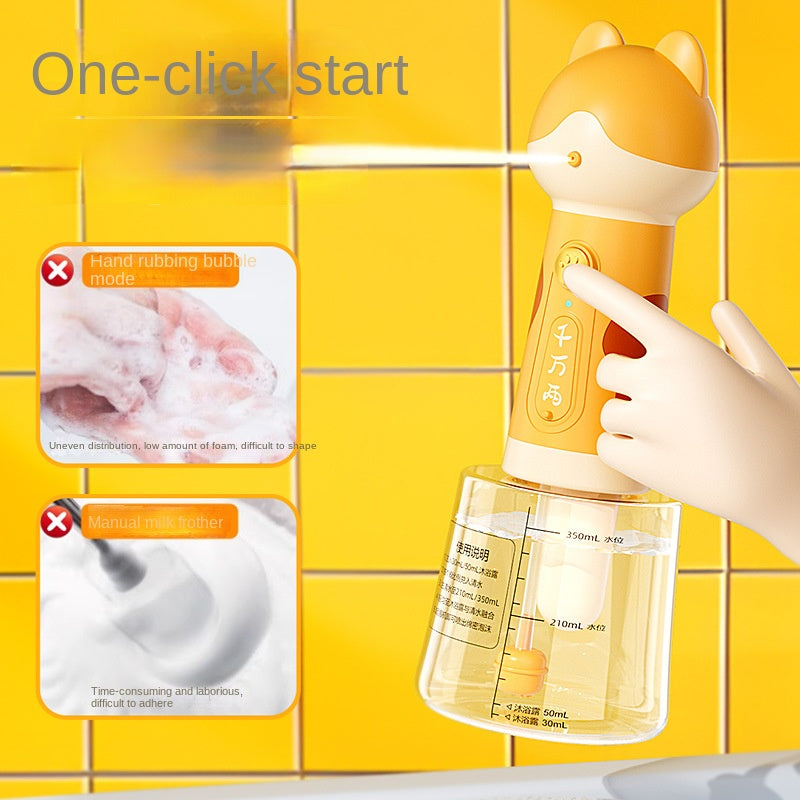 Ferramenta de Higiene e Banho - Gerador Automático de Espuma de Shampoo para Gatos e Cães